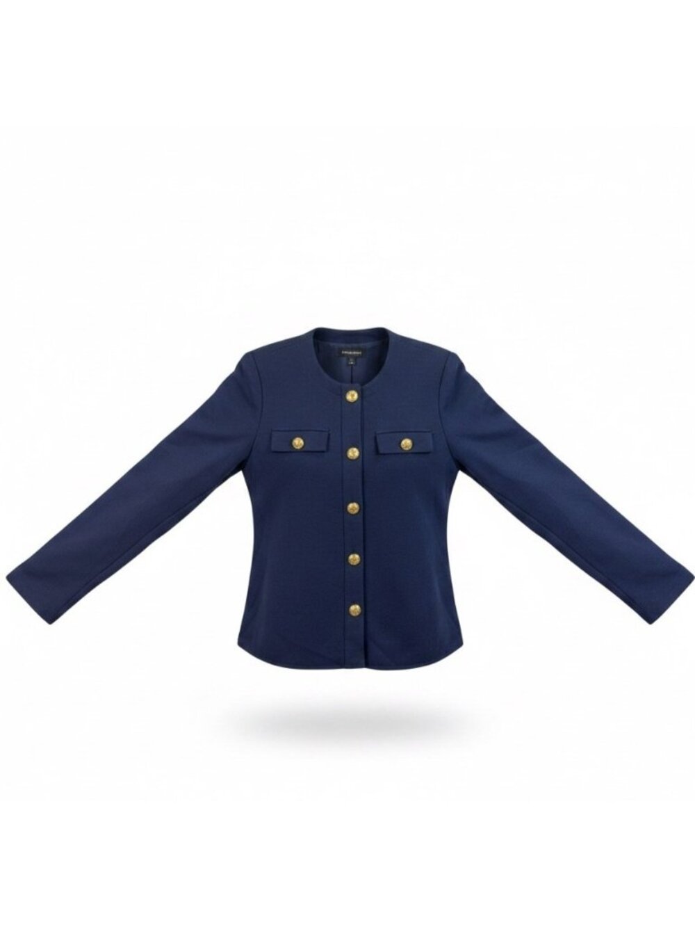 41 Hawthorn Womens Navy Military Style Jacket With Gold Buttons Size L